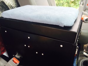 Console with padded top